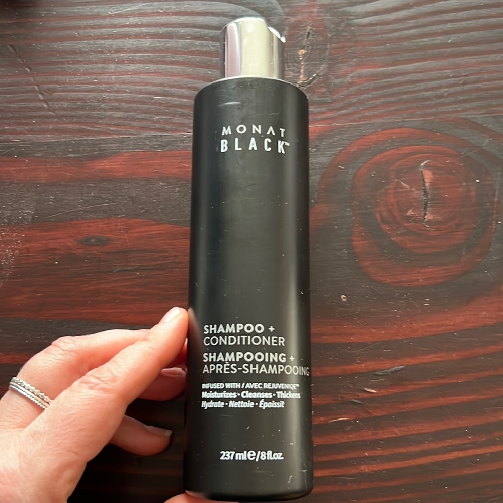 Monat black shampoo and conditioner 2 in 1
